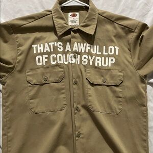 Dickies Khaki Graphic Men's Shirt